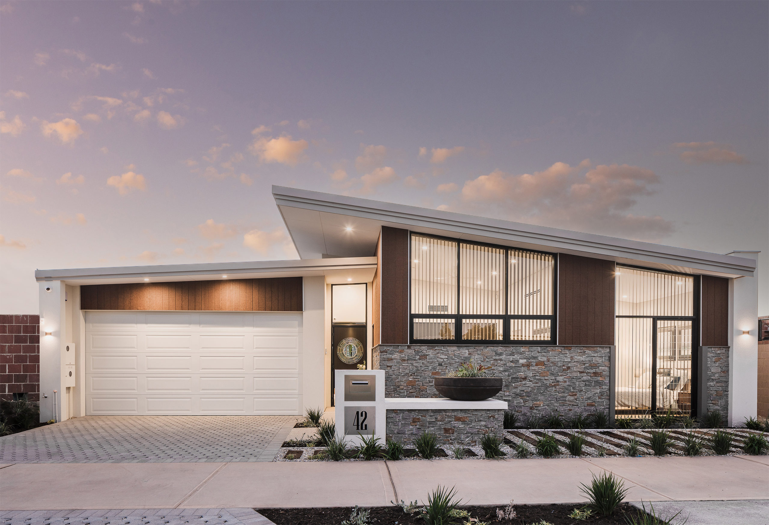 Modern Dual Key Home